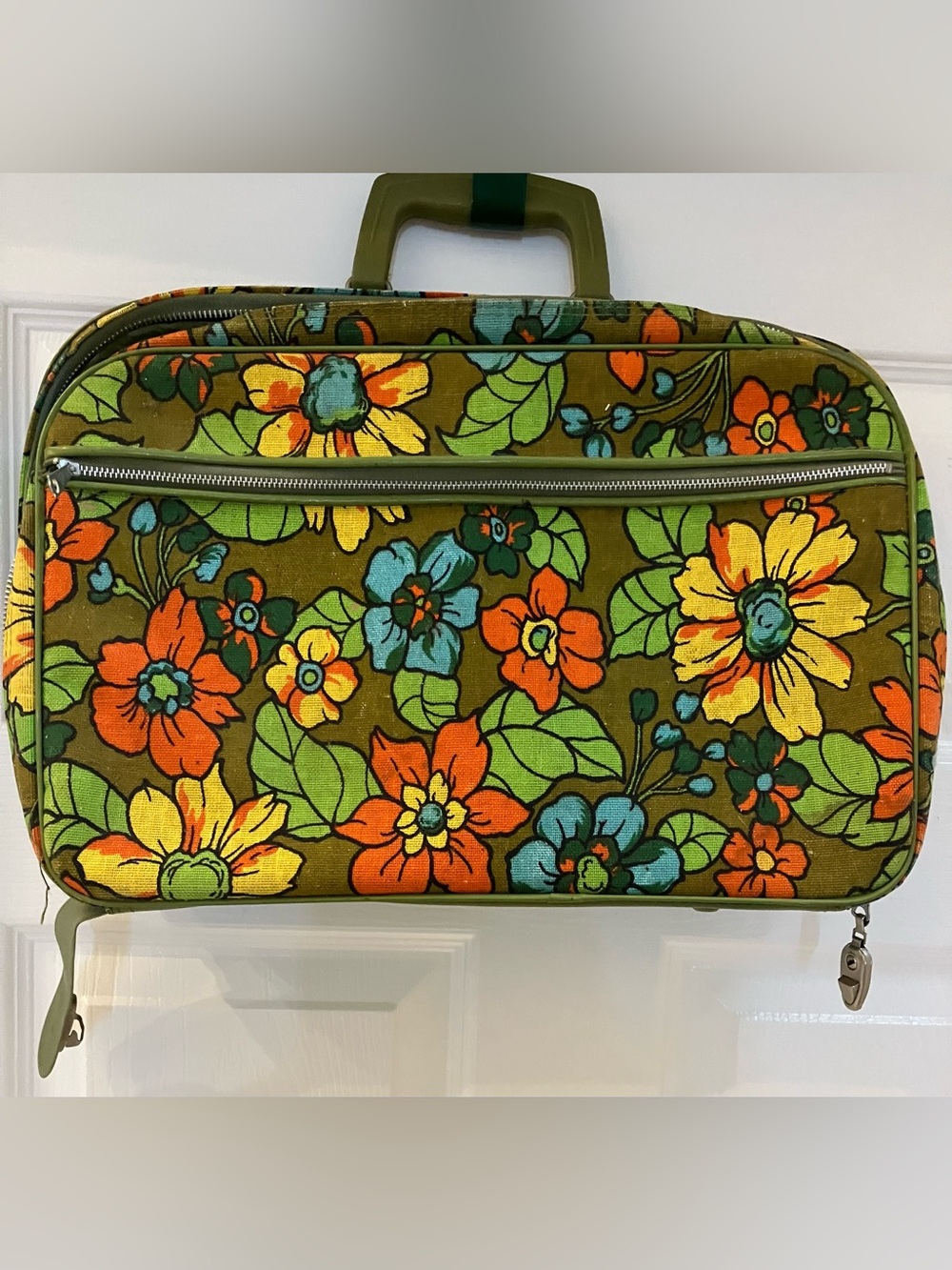Vintage 1960’s Floral Carry-On Bag